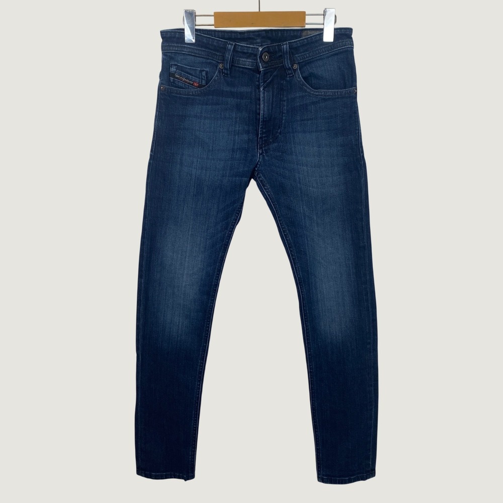 Diesel Thommer Slim Fit Jeans 30x32 Dark Blue Wash Stretch Denim